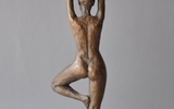 Yoga Der Baum Bronze Patiniert I Vl H 22cm