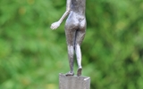 Balancierende 2015 Bronze Patiniert Unikat H 30cm