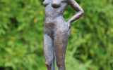 Guten Morgen 2014 Bronze Patiniert I Ill H 33cm